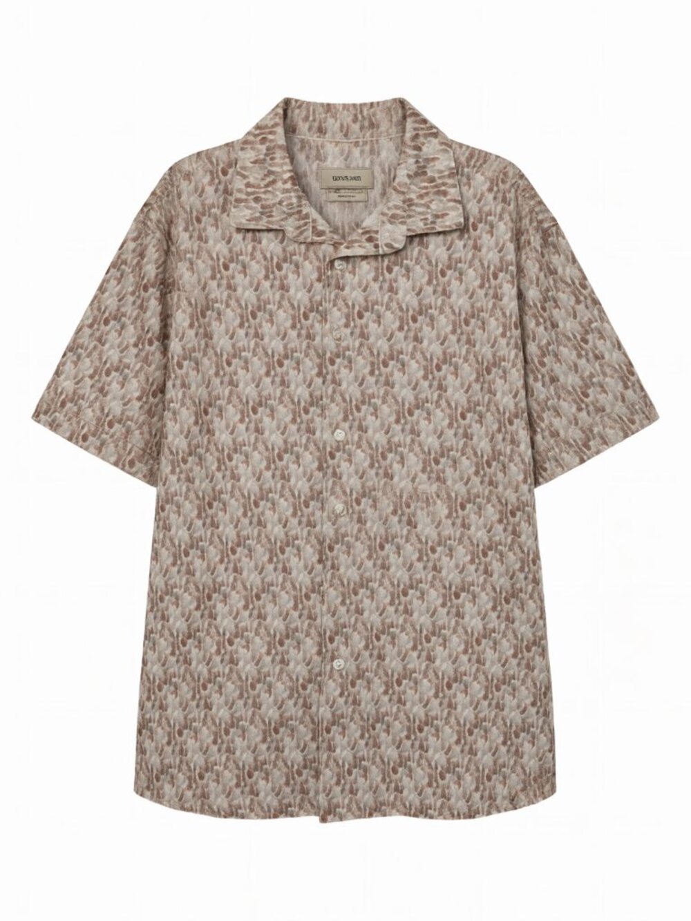 Bugatchi Multi Men's Short Sleeve Button-Up Shirt XXL Pineapple Print Collared